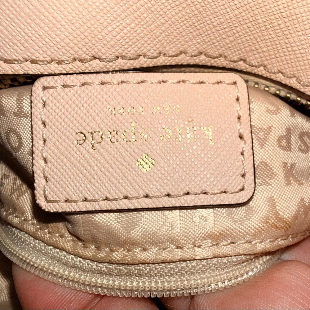 Kate Spade Newbury Lane Cammie crossbody nude purse Saffiano leather dust bag - Picture 13 of 16